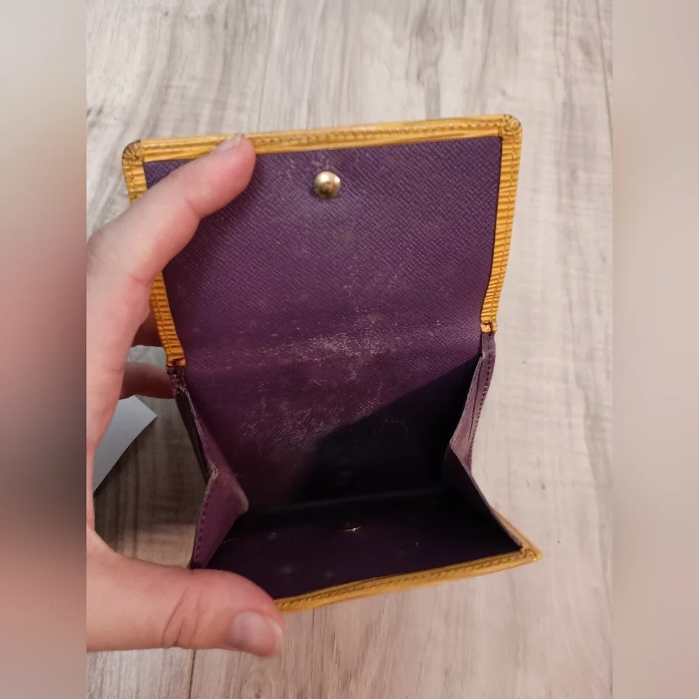 Authentic, Louis Vuitton, Yellow Epi Leather Wallet-Coin Purse - Picture 7 of 12